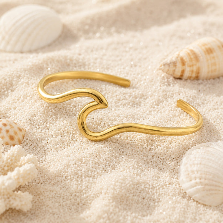 Golden Wave Cuff