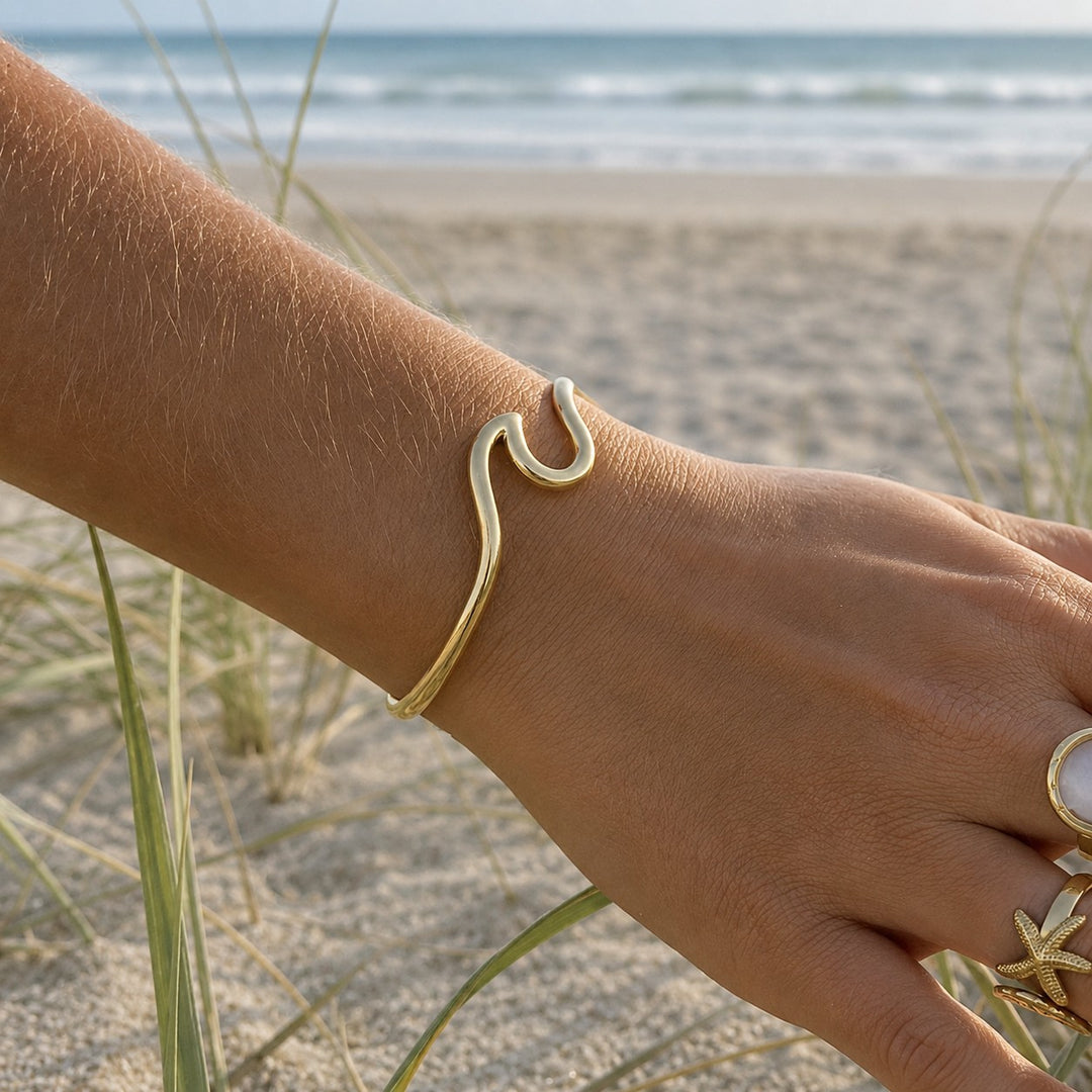 Golden Wave Cuff