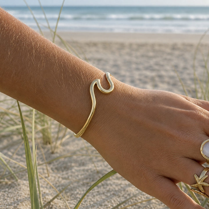 Golden Wave Cuff