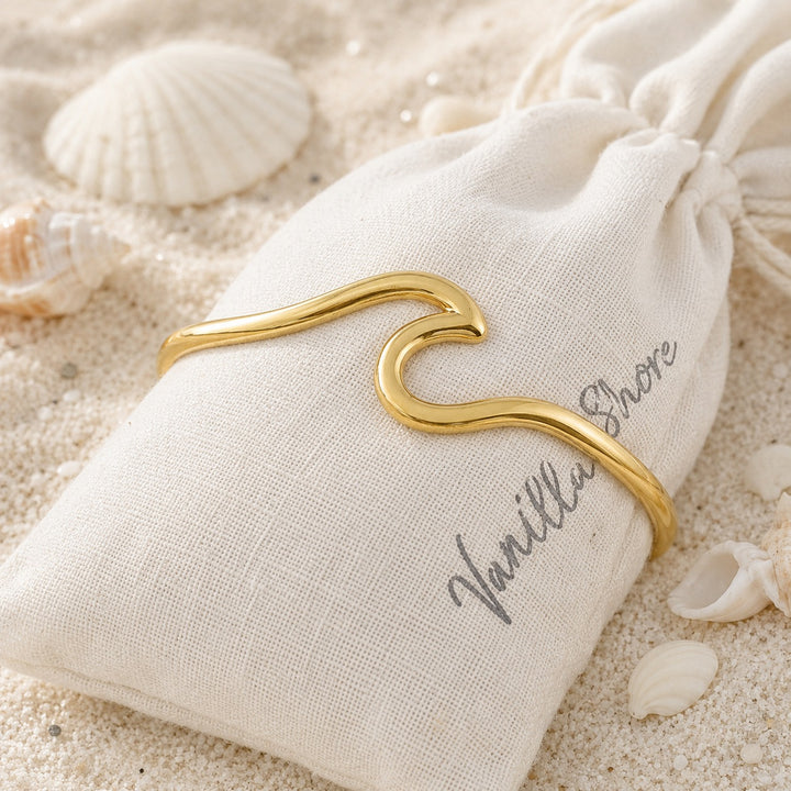 Golden Wave Cuff