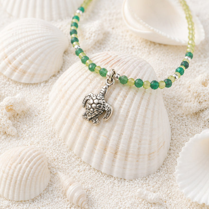Peridot Tides Turtle Bracelet