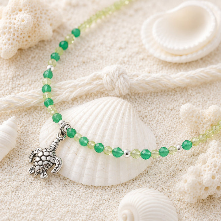 Peridot Tides Turtle Bracelet