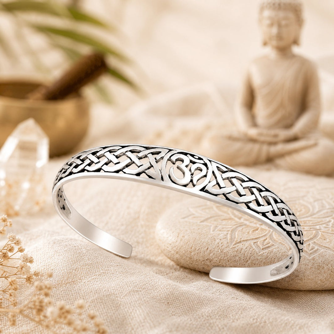 Om Symbol Cuff Bracelet
