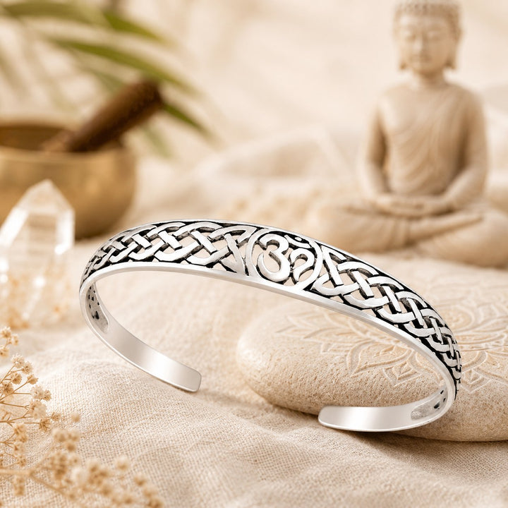Om Symbol Cuff Bracelet