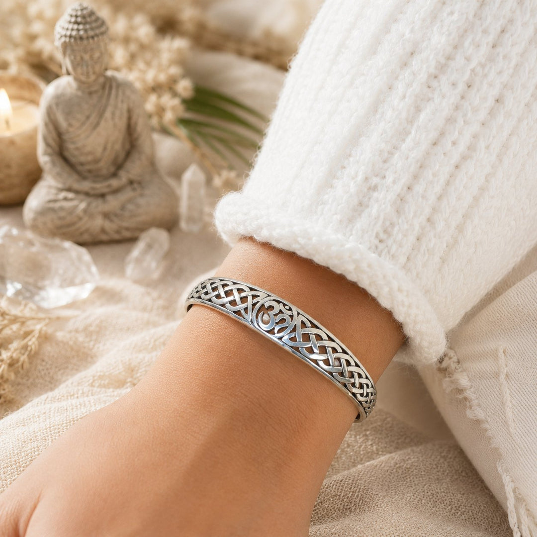 Om Symbol Cuff Bracelet