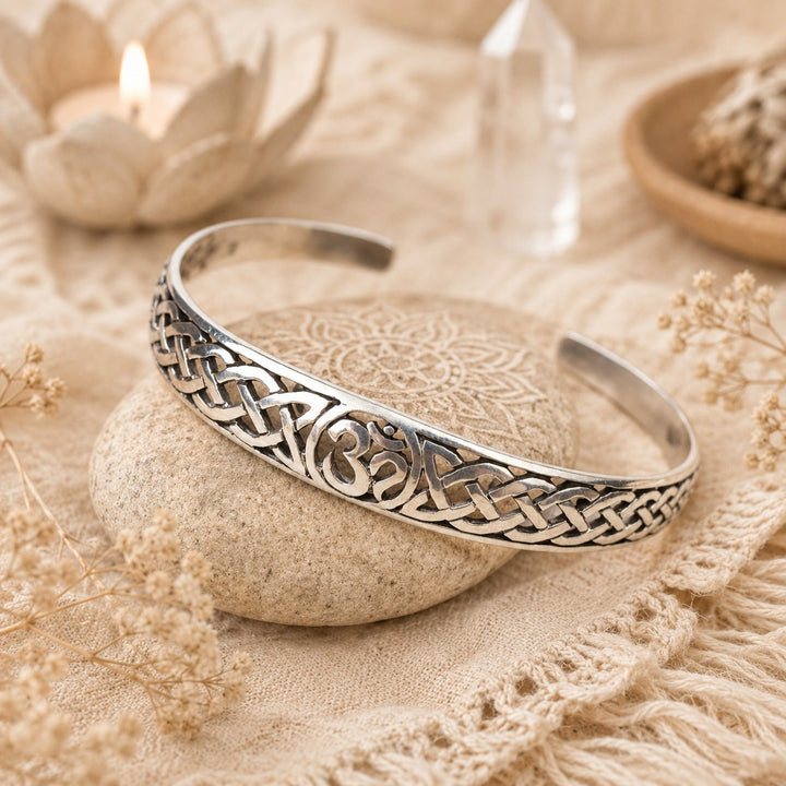 Om Symbol Cuff Bracelet