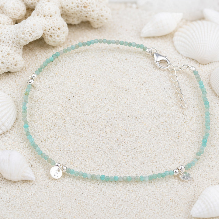 Amazonite Orbit Anklet