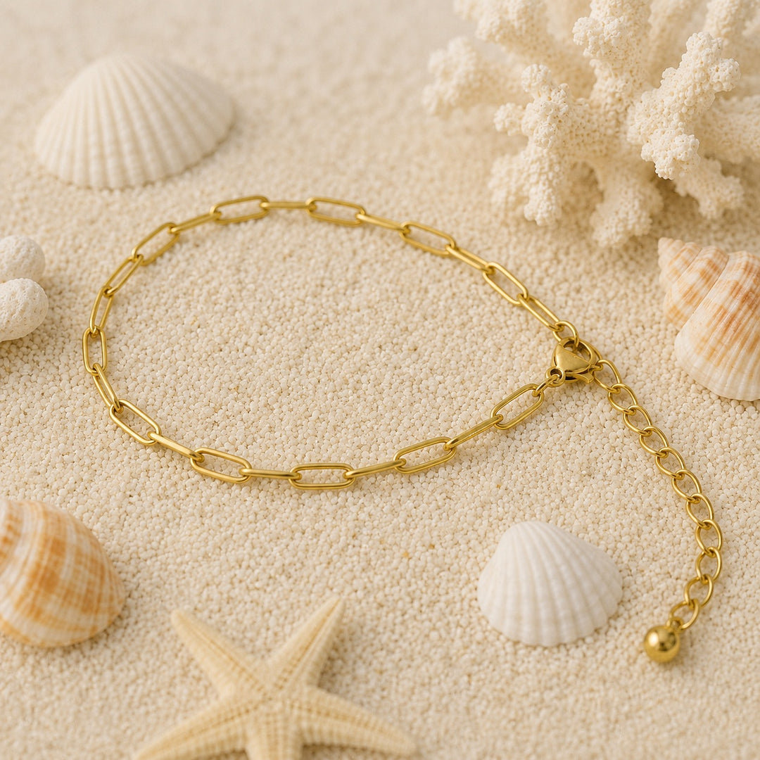 Golden Link Anklet
