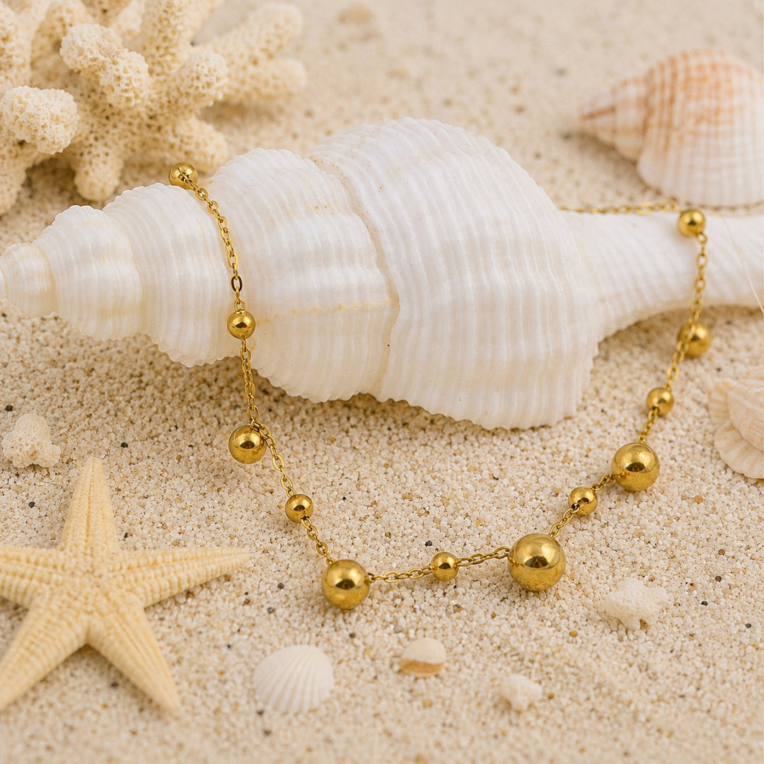 Golden Orbit Anklet