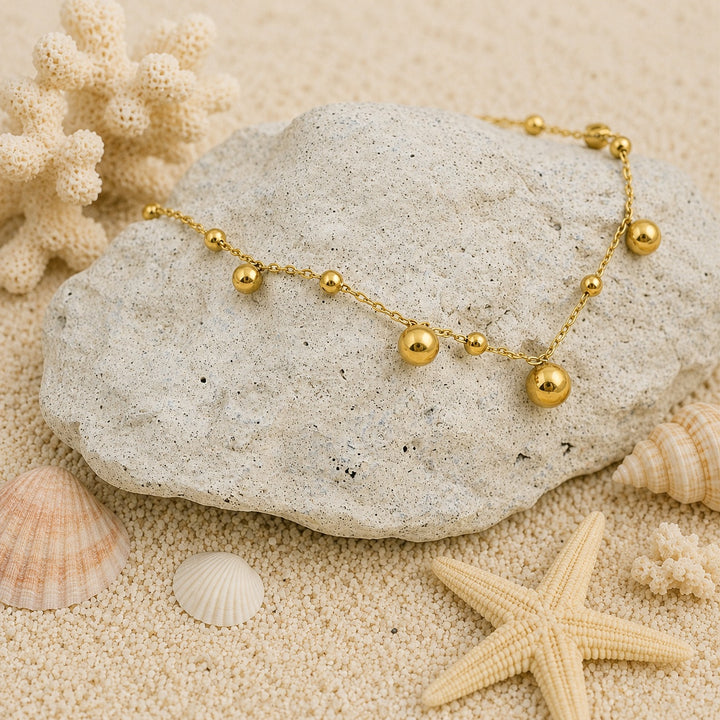 Golden Orbit Anklet