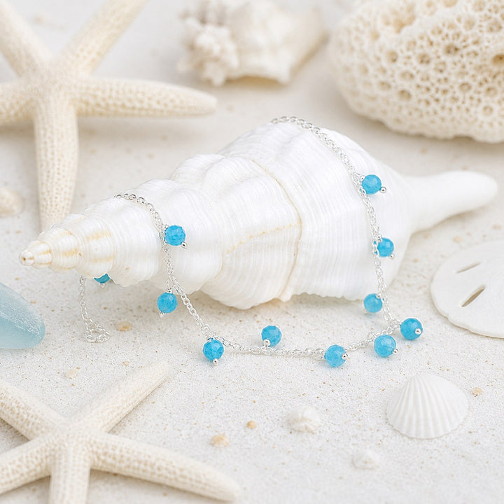 Blue Apatite Gypsy Anklet