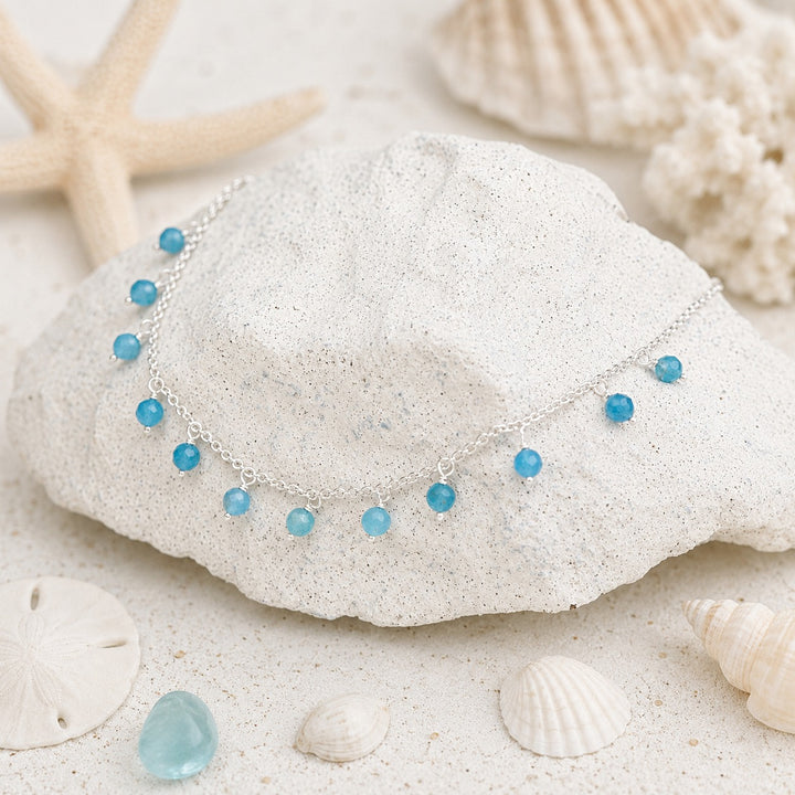 Blue Apatite Gypsy Anklet