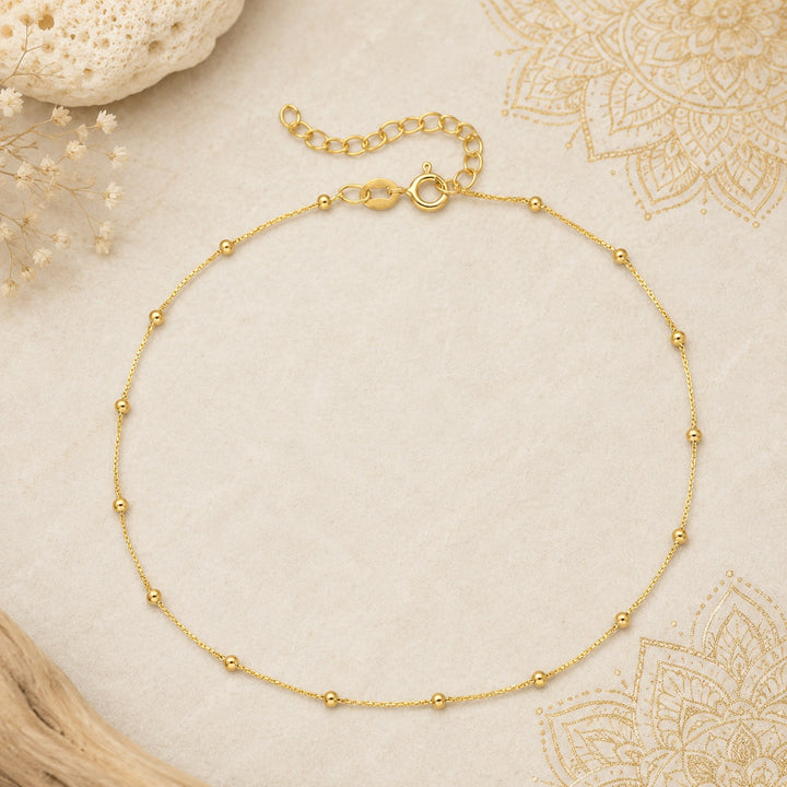 Golden Whispers Anklet