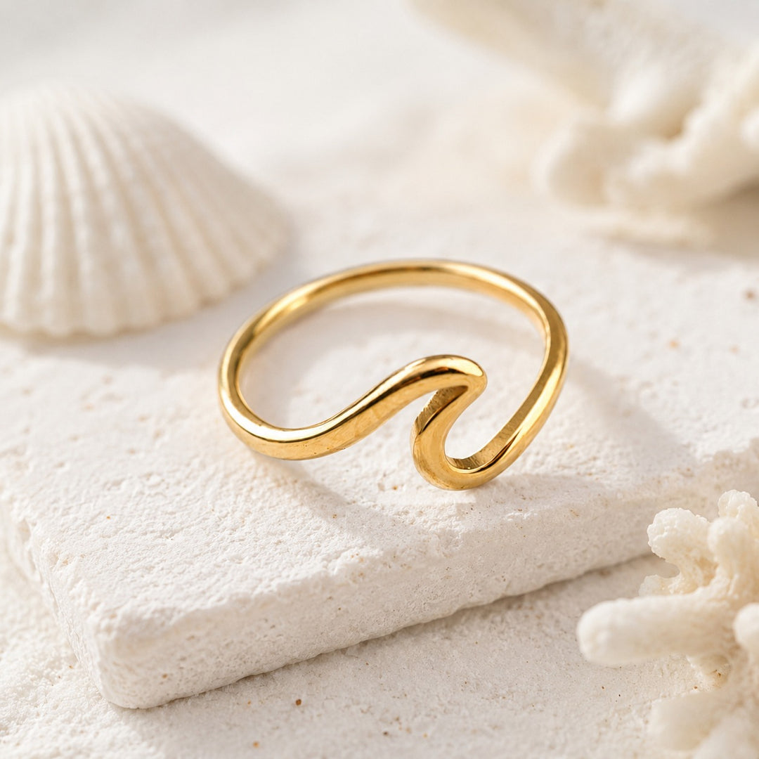 Gold - Saltwater Wave Ring
