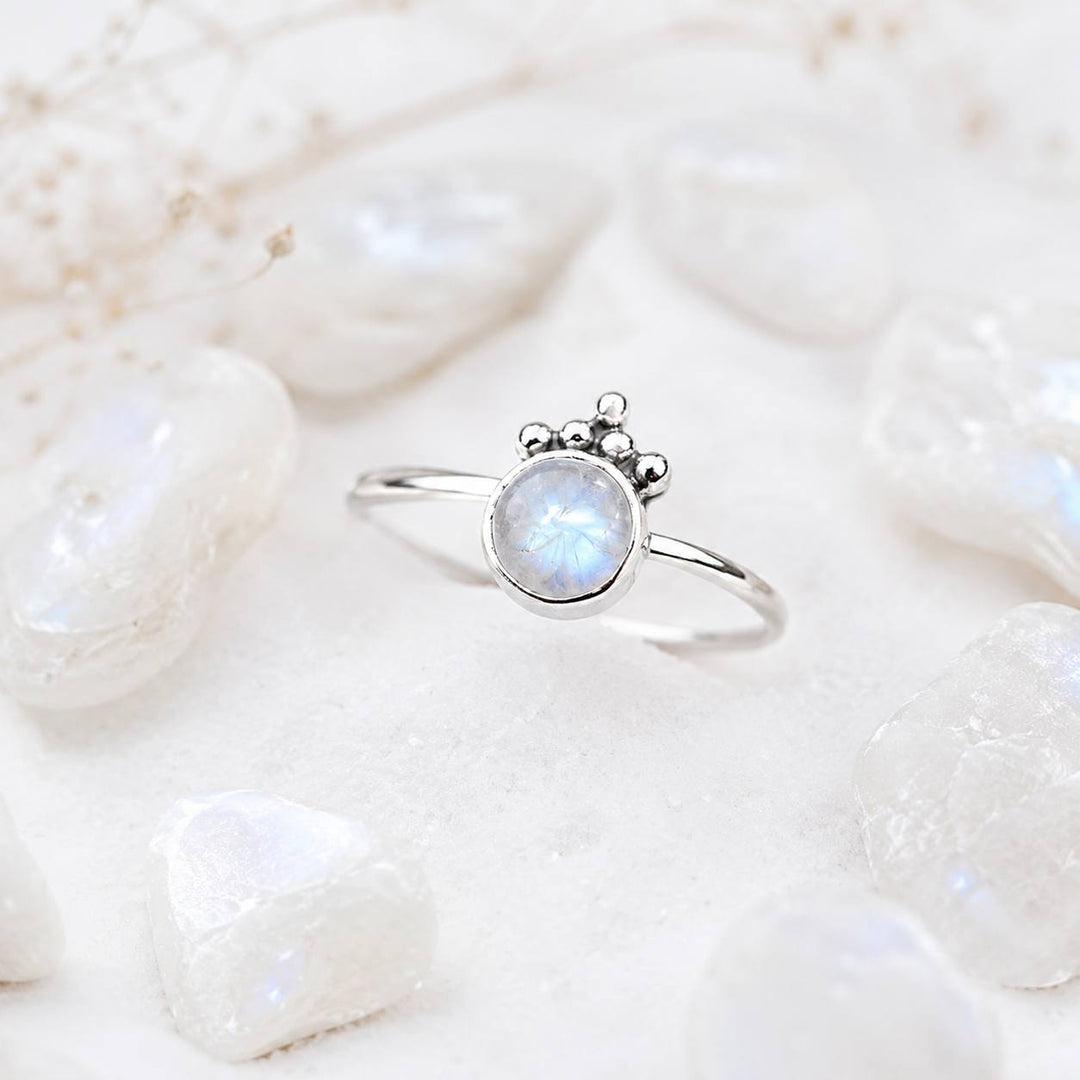 Dainty Moonstone Ring