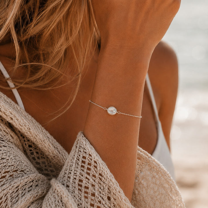 Baroque Pearl Chain Bracelet