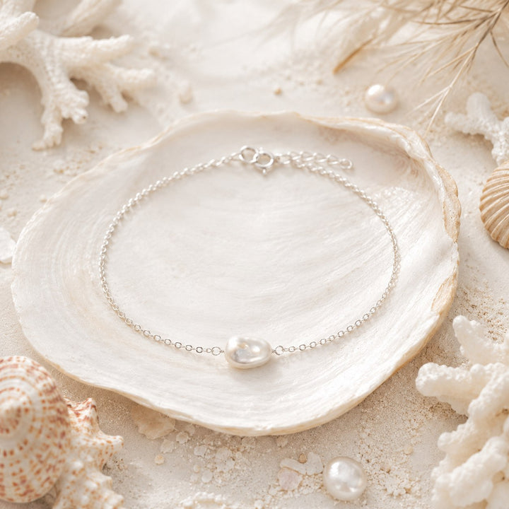 Baroque Pearl Chain Bracelet