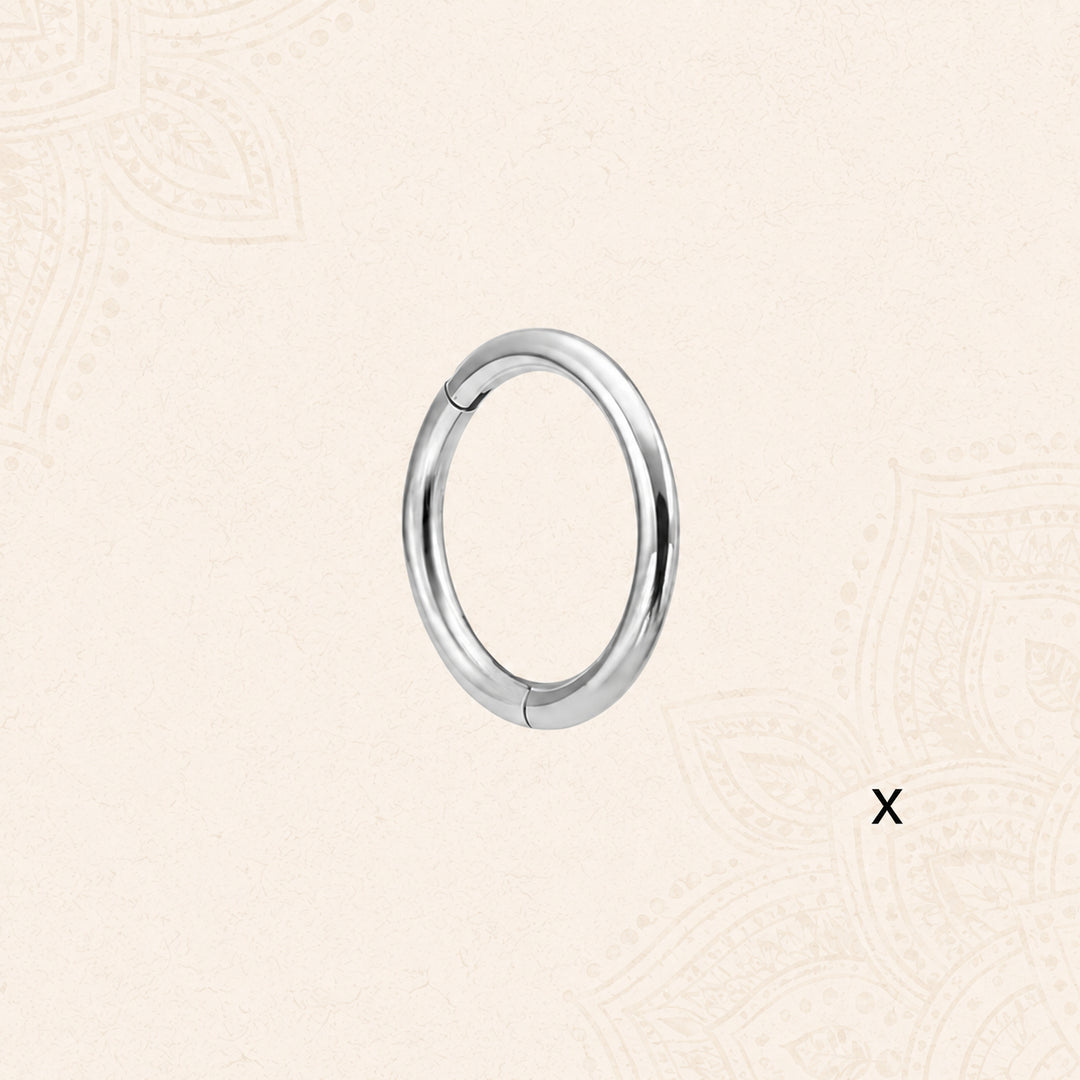 Hinged Nose Ring - Steel