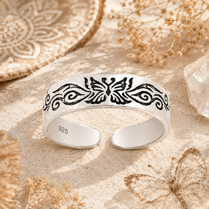 Bohemian Butterfly Toe Ring
