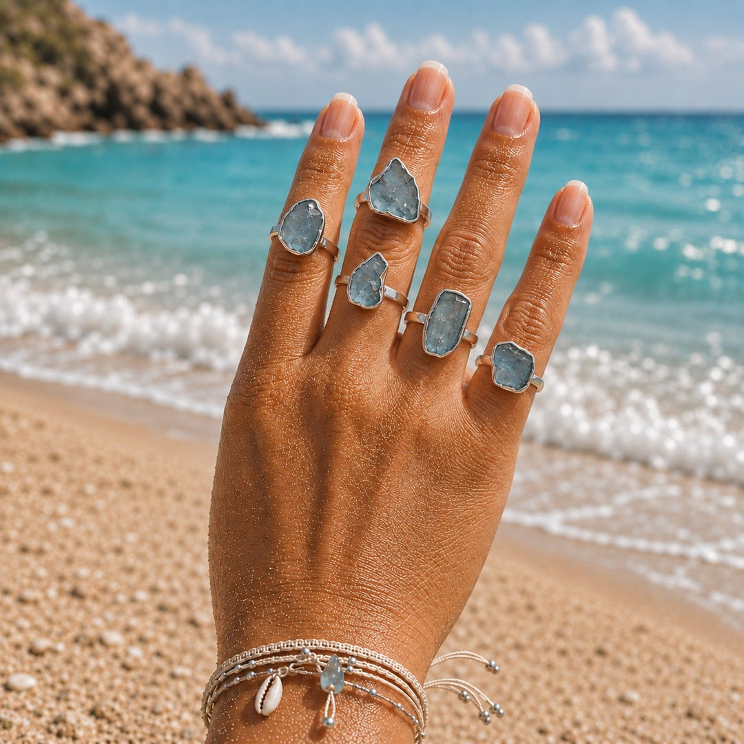 Wild Aquamarine Ring