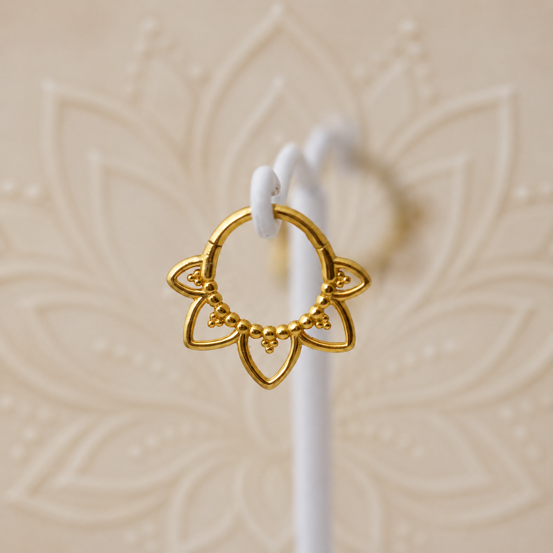 Gold Lotus Huggies