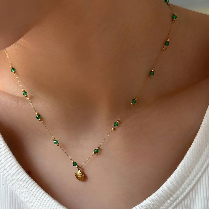 Little Emerald Coastal Necklace
