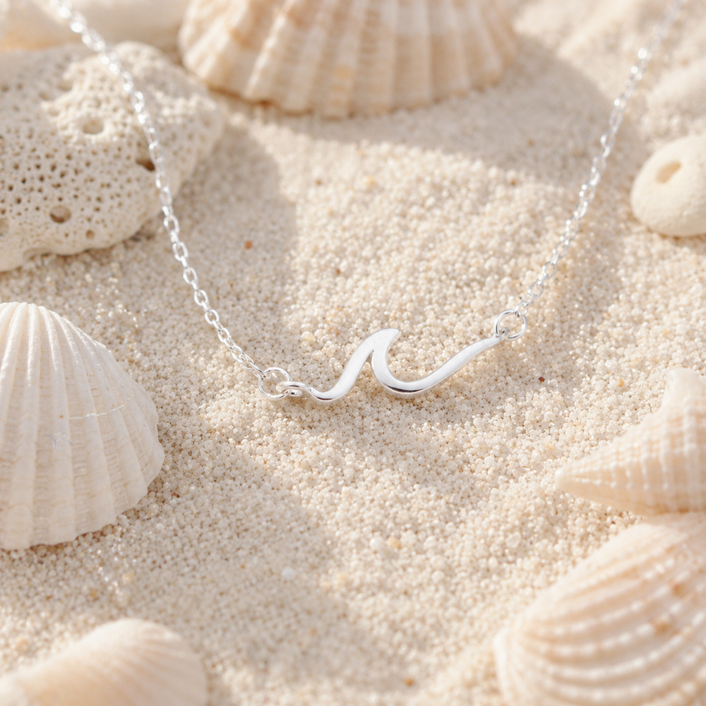 Necklaces - Dainty wave necklace
