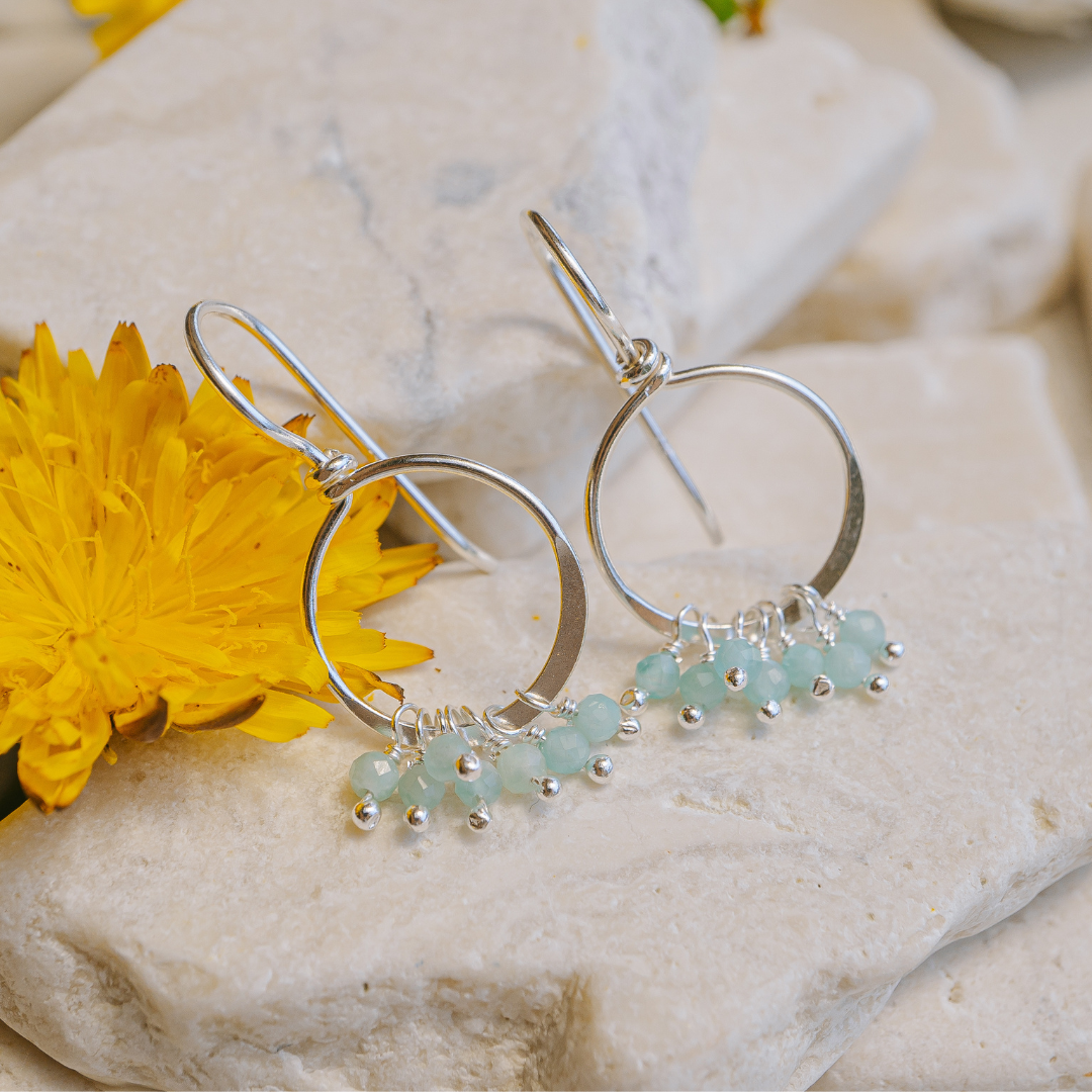 Earrings - Amazonite Dangles 