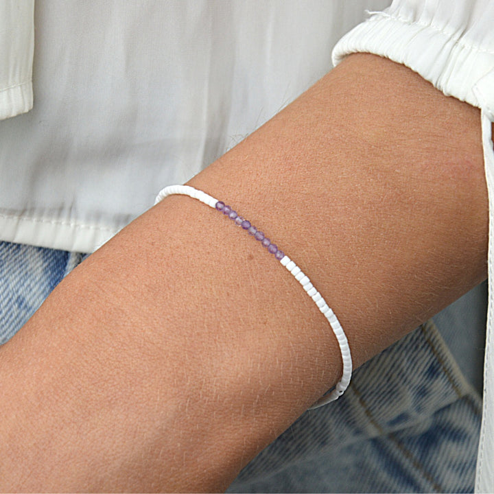 Bracelets - dainty Amethyst Bracelet