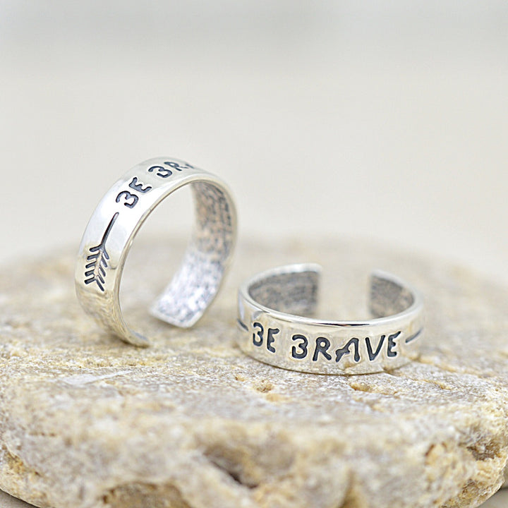 Be Brave Toe Ring