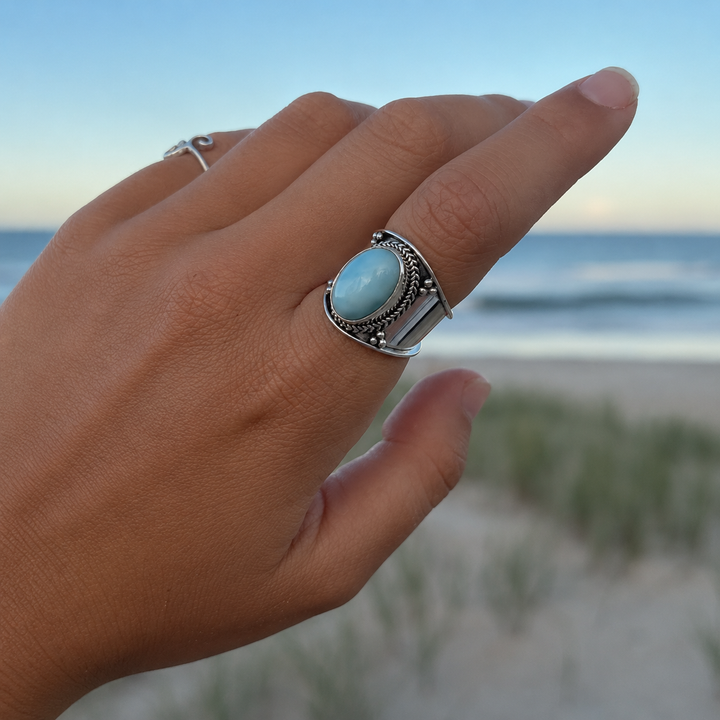 Rings - Bohemian Larimar ring