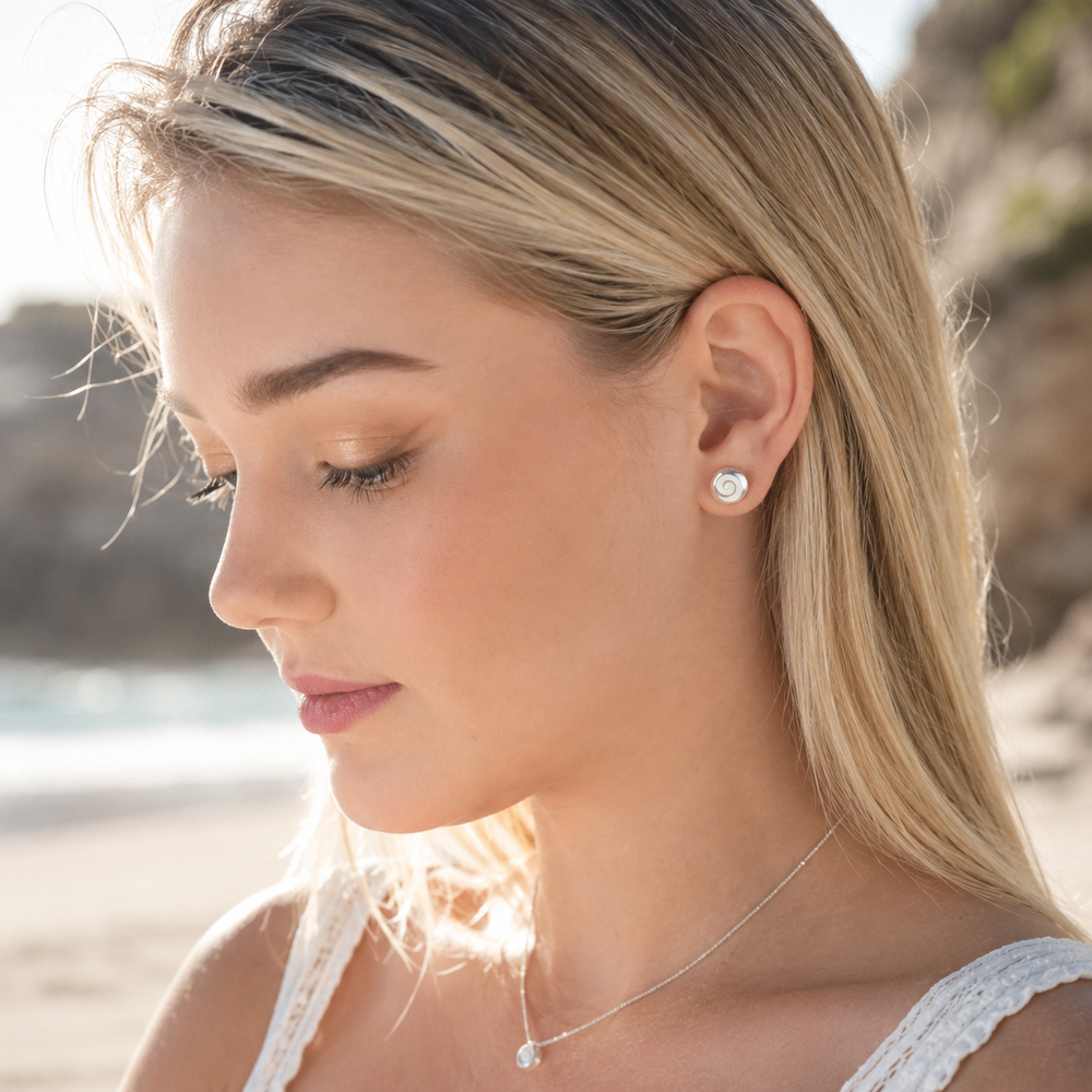 Earrings - Shell studs