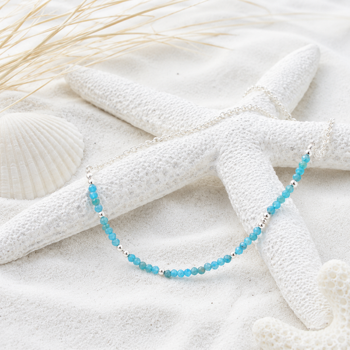 Necklaces - Blue apatite necklace