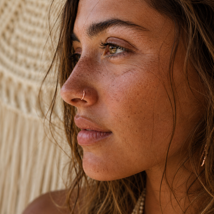 Hinged Nose Ring - Rose Gold