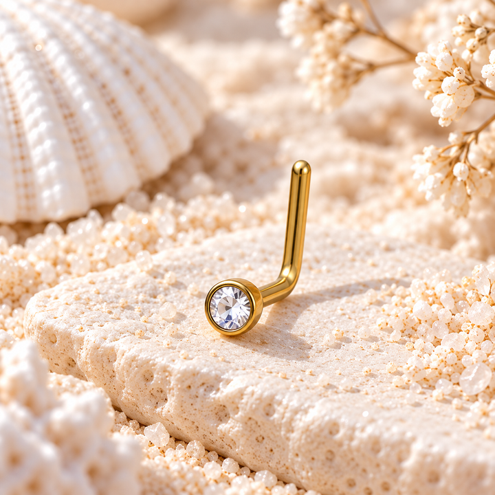 Gold Crystal Wanderer Nose Stud