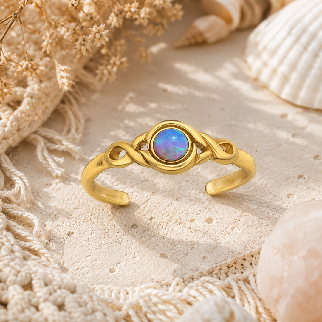 Mystic Azure Toe Ring
