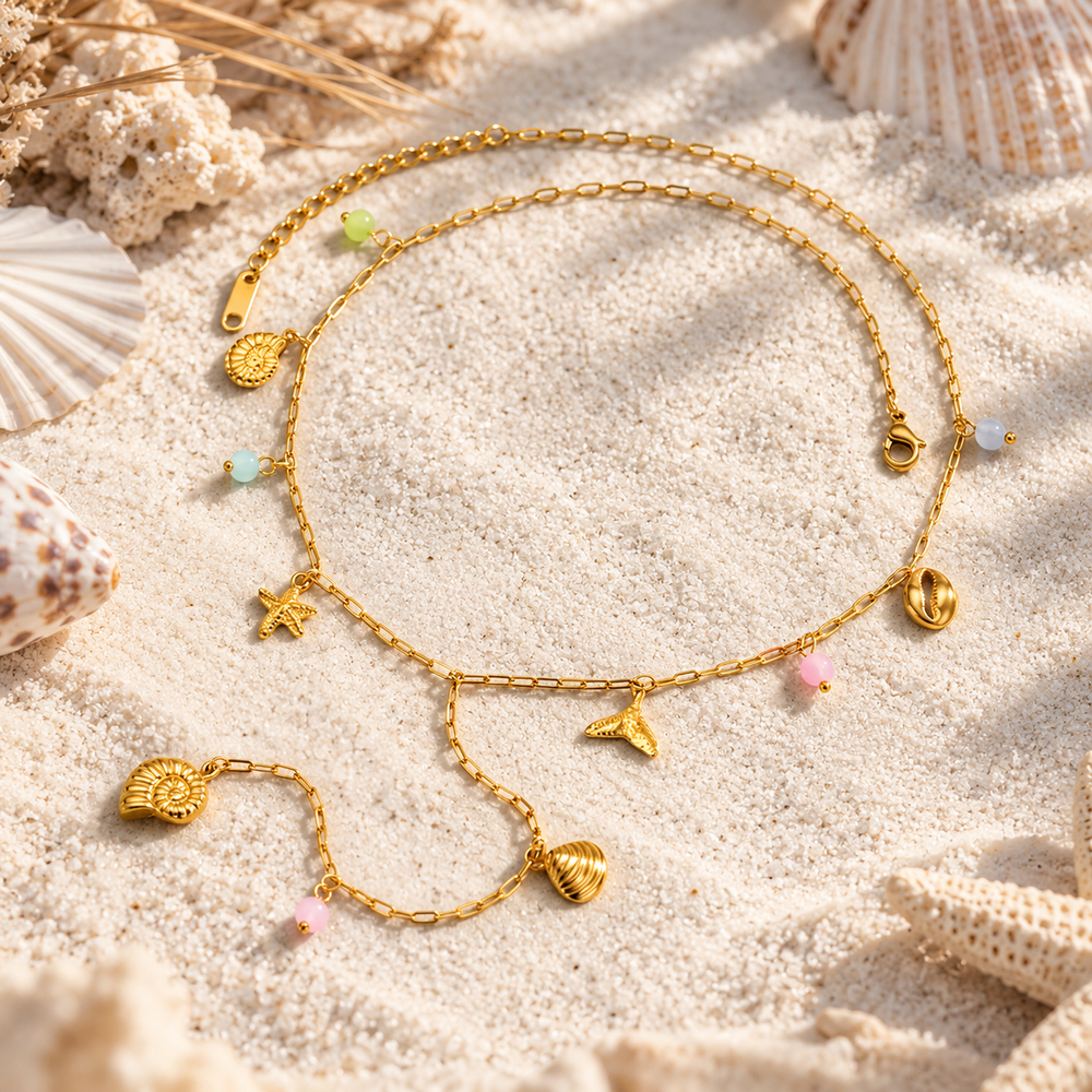 Necklaces - Gold lariat Necklace