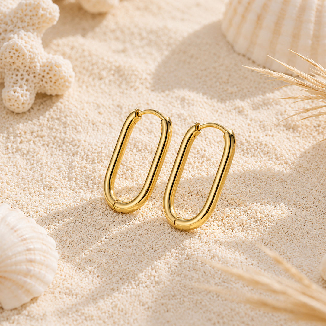 Waterproof Oval Hoops (18mm)