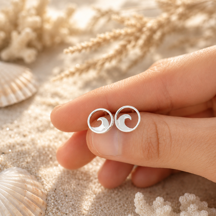 Wave Stud Earrings