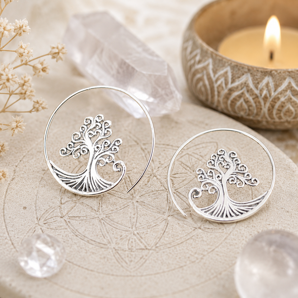 Earrings - Large tree of life earrings
