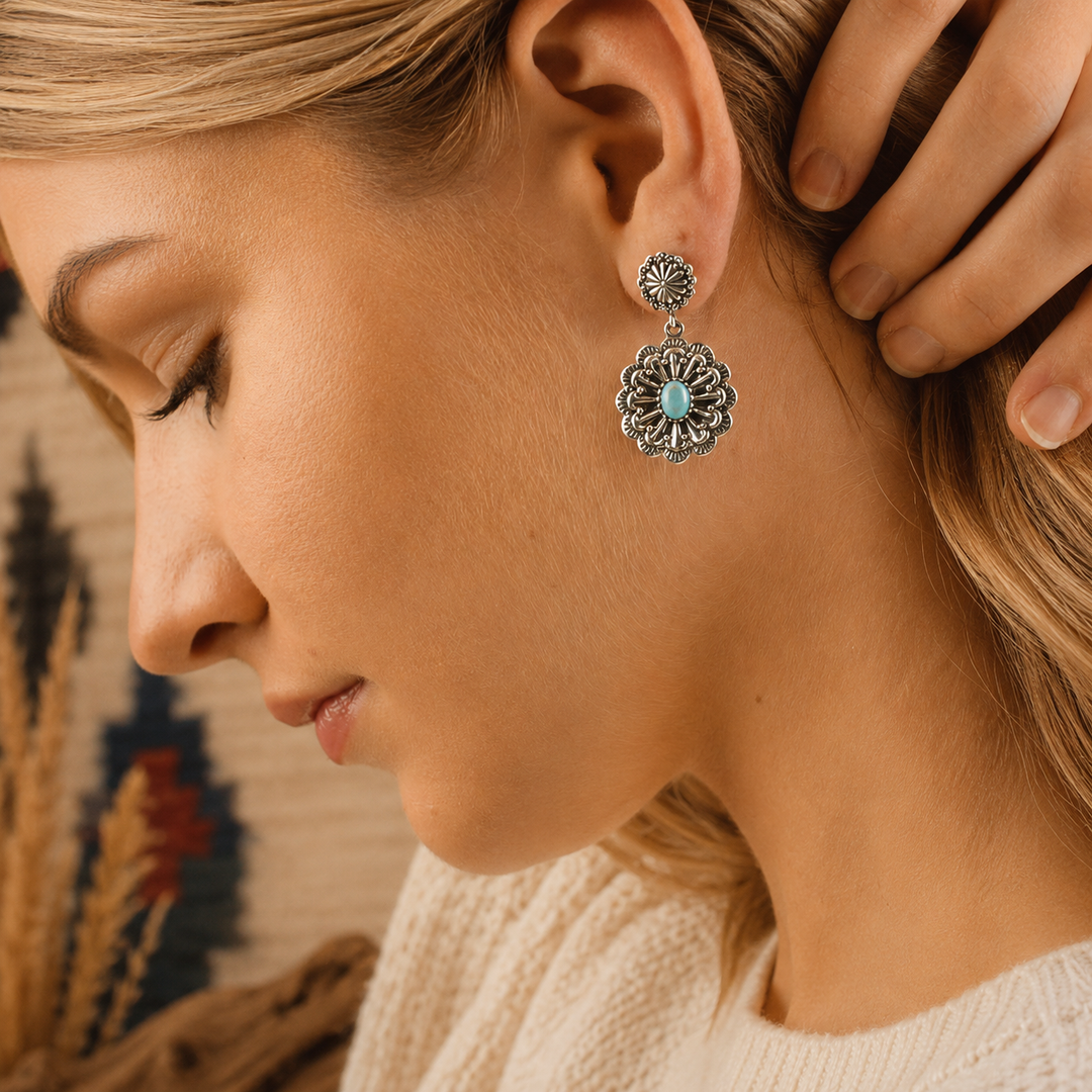 Turquoise Navajo Earrings