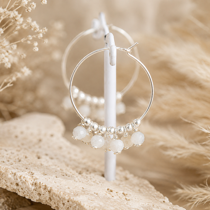 Moonstone Gypsy Hoops