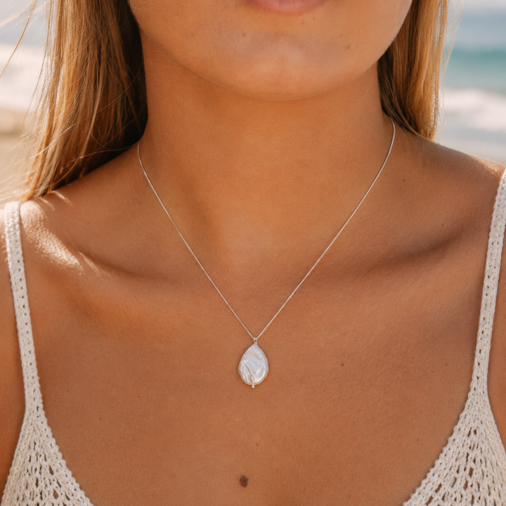 Necklace - baroque pearl necklace
