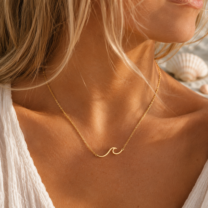 Golden Wave Necklace