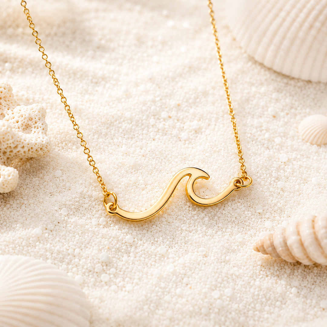 Golden Wave Necklace