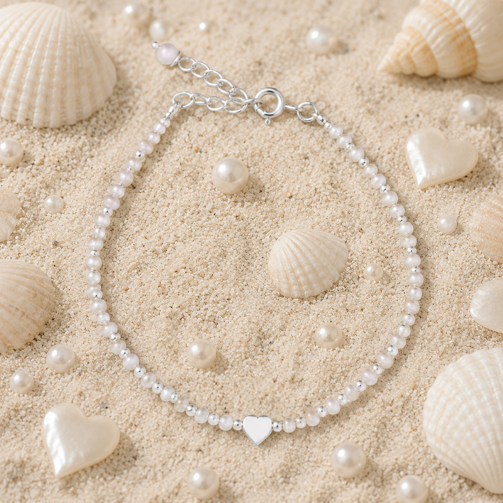 Pure Heart Pearl Bracelet