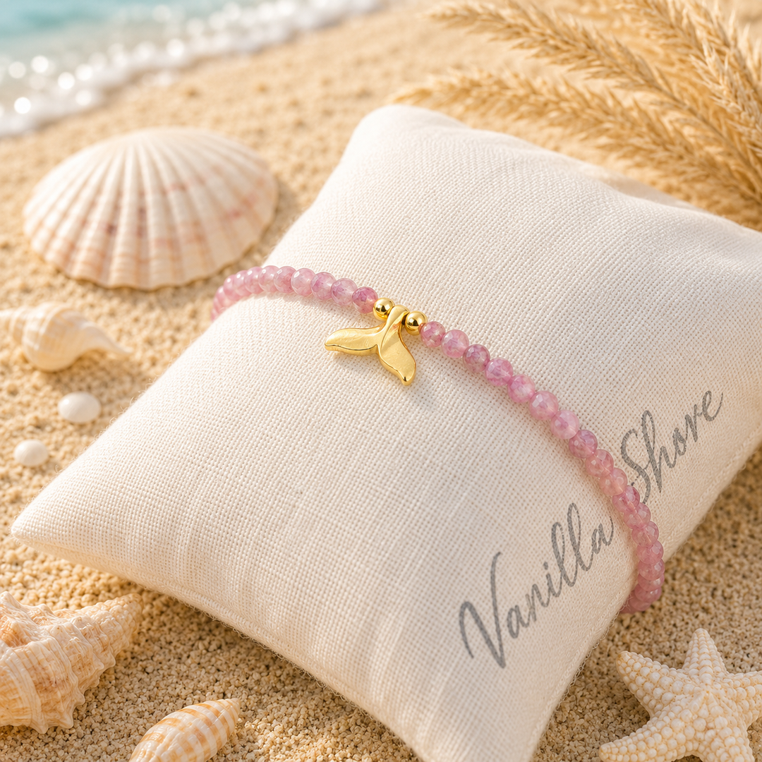Golden Gem Whale Tail Bracelets