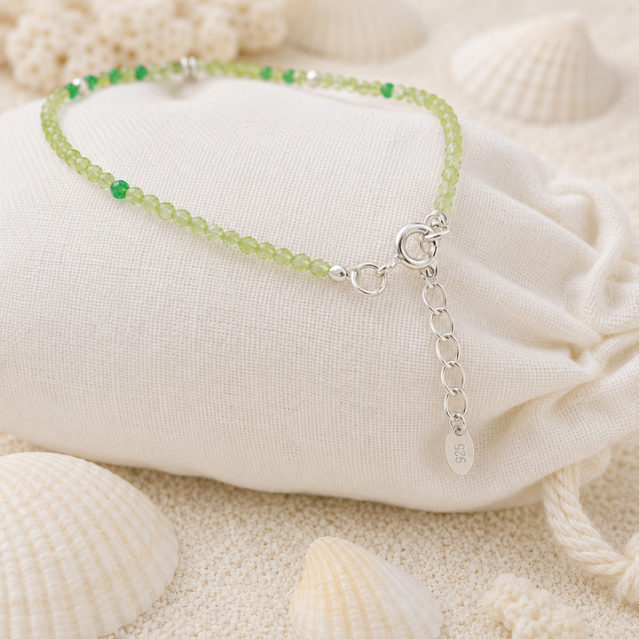 Peridot Tides Turtle Bracelet