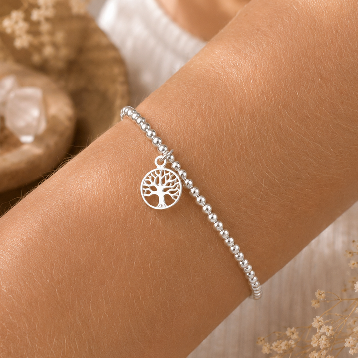 Silver Tree Of Life Bracelet