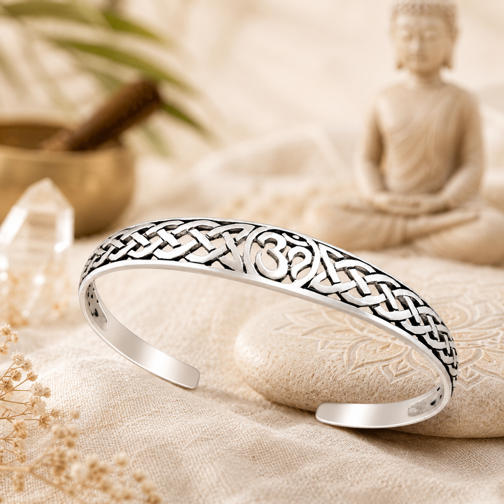 Om Symbol Cuff Bracelet